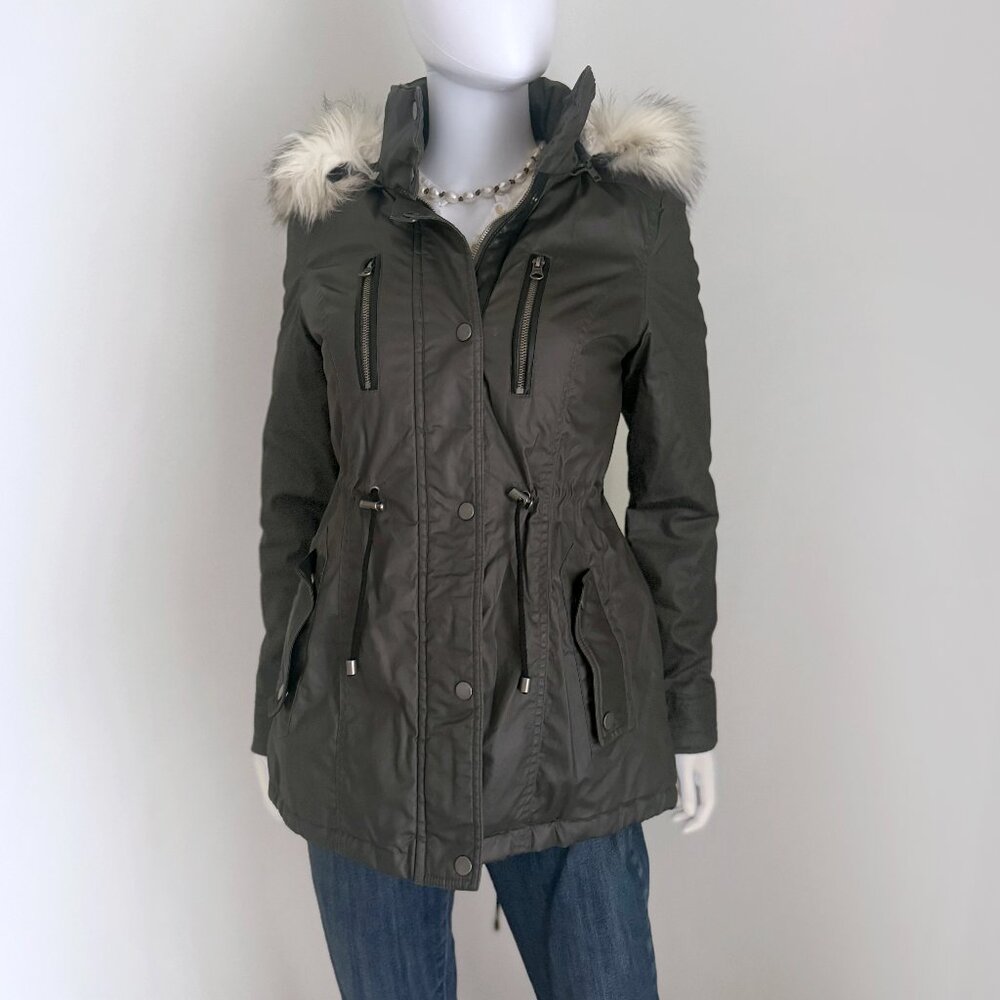 American Rag coated parka coat with hood